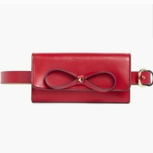 Kate Spade Red Bow Belt Bag Adjustable L/XL